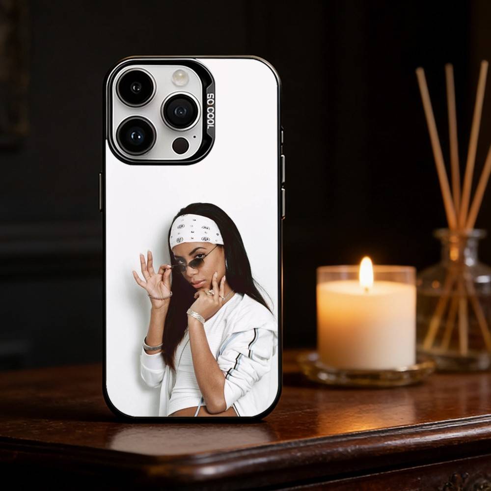 Sängerin A-AaliyahS Hip-Hop Handyhülle Für iPhone 17 16 15 14 13 12 11 Pro Max Plus Silber Matt Schwarz Hülle