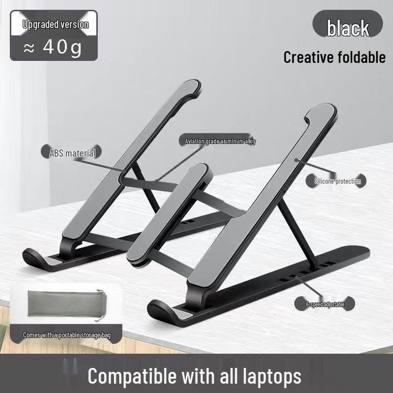 Portable Adjustable Laptop Cooling Stand & Tablet Riser