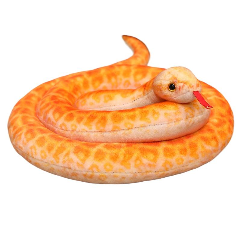 Simulated Colorful Cobra Plush Toy Stuffed Animals Snakes Plushies Doll Funny Spoof Joke Soft Toys Home Decor