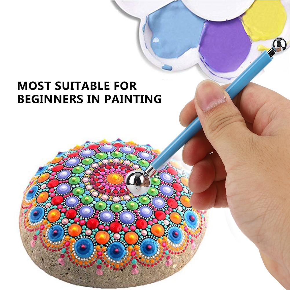 Kit di Strumenti per Pittura Fai da Te Set di Strumenti per Disegno, Punti e Pittura Artigianale per Principianti 20 pezzi / set