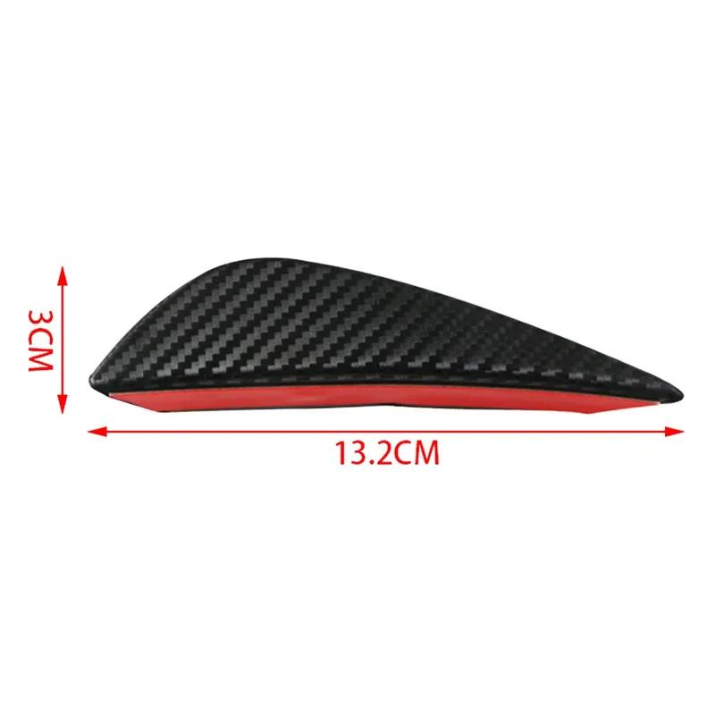 4Pcs Car Front Bumper Lip Decoration Diffuser Shunt Fin Body Spoiler Canard Universal Auto Modified Canard Exterior Parts