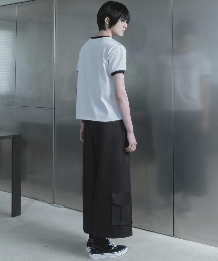 Kilyu Spectrum Ringer T-Shirt_White Melange