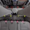 4Pcs/Set for 7-Seat Model Front Rear Seat Bracket Trim Cover Slide Screw Cap For Toyota land Cruiser Prado 150 2010-2020