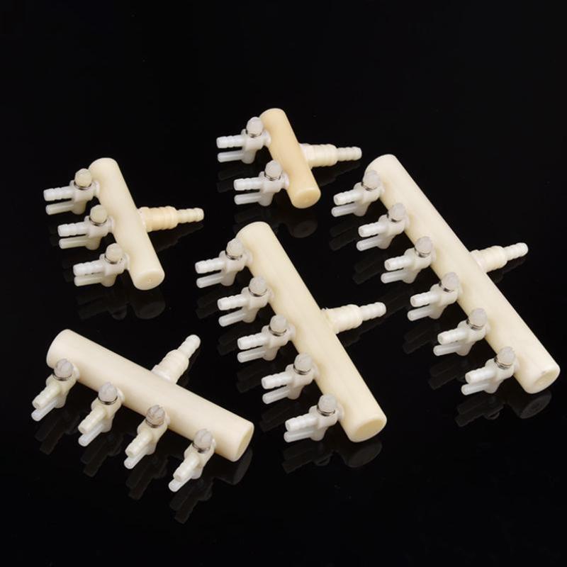 2/3/4/5/6Way Aquarium Air Pump Hose Splitter Oxygen Pipe Distributor Fish Tank Aeration Tube Air Flow Control Valve Accessories