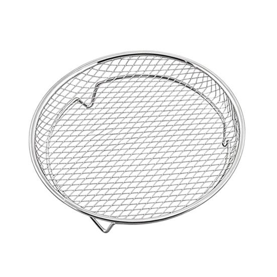 Space Saving Kitchen Gadgets Stackable Air Fryer Rack, 304 Stainless Steel Multi-Layer Grill Stand with Fine High Temperature Resistant Racks Mesh, 3