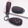 Key Fob Cover for Leapmotor T03 S01 C11 C01 with Keychain Anti-Scratch Shockproof Protective Shell Holder with Honeycomb Texture Shockproof Structure