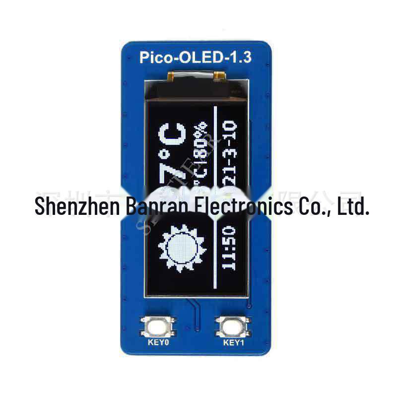 1.3-Inch OLED Display Module for Raspberry Pi Pico, 64x128 Pixels