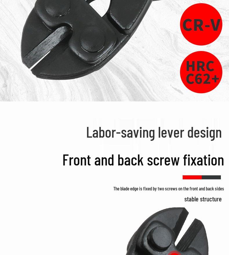 8-inch Labor-Saving Steel Wire Cutters, 9-inch Heavy-Duty Pliers for Cutting Iron, Steel, Copper Wire, and Rebar