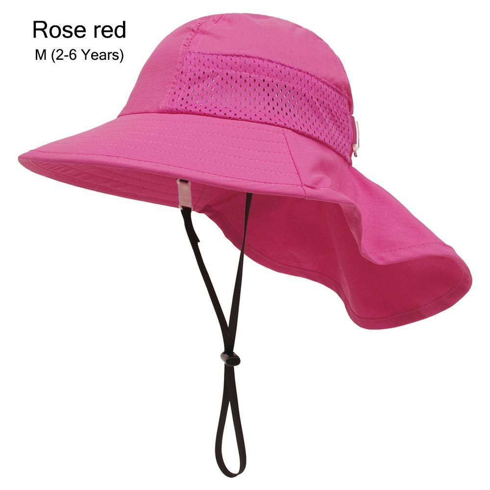 Beach Hat Breathable Large Brim Beach Play Hat Kids Sun Hat Sun Protection Hat with Neck Flap