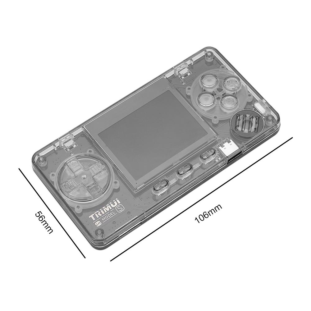 Trimui-consola de juegos portátil Retro modelo S, carcasa transparente, pantalla de 2,0 pulgadas, reproductor de vídeo de bolsillo portátil, 15000 juegos, regalos para niños