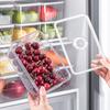 Suure mahutavusega toidukvaliteediga plastikust külmkapi hoiukarp suletava kaanega köögiviljade ja puuviljade jaoks