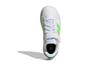 Adidas Neo GRAND COURT 2.0 EL K Synthetic Leather Abrasion Resistant Low top Skateboard Shoes White Green Kids' GW6515