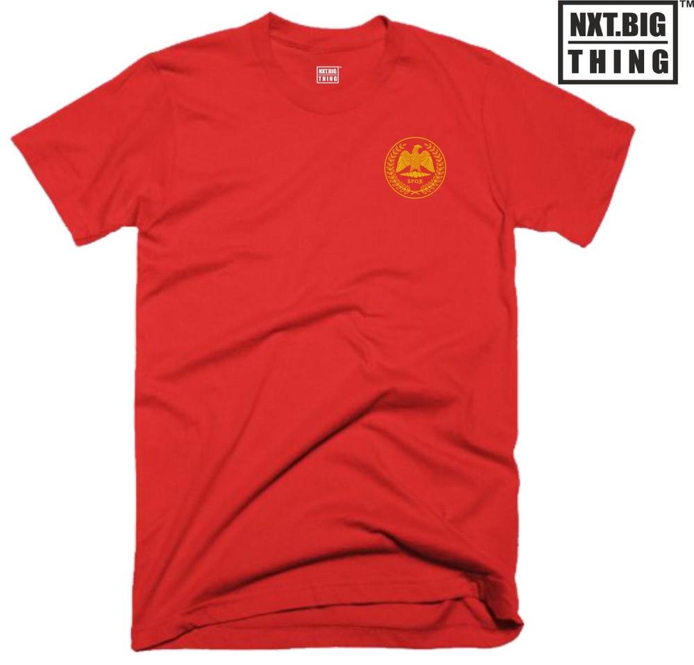 Spqr Rounisex Empire T Shirt Pocket Casualwear Eagle Gladiator Warrior Birthday Top
