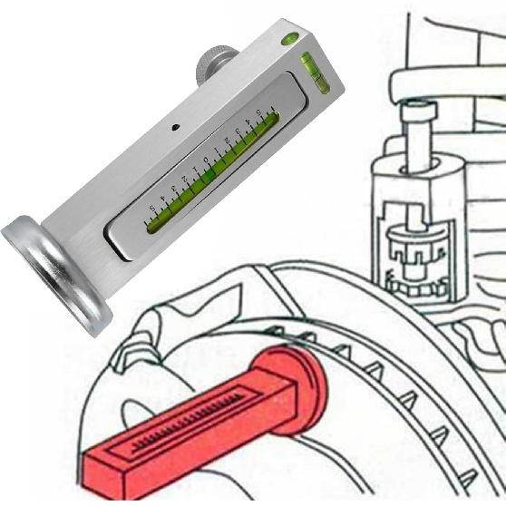 Adjustable Magnetic Gauge Tool, Wheel Camber, Caster Pillar and Wheel Alignment Tools for Automotive Truck RV Tire Repair