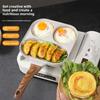 1 Stück 3-in-1 Frühstückspfanne, Spiegelei, Burger, Antihaftpfanne, Pfanne, Haushalts-Vierloch-Steakpfanne, Vierloch-Frühstückspfanne
