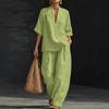 Spring/Summer Women's Loose Casual Comfortable Simple Solid Color Two-Piece Set
