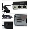 12V/24V Vehicle Power Splitter Adapters with 3 Cigarettes Lighter Port and Builts In USB Chargers for Mobile Gadgets