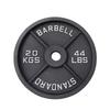 Matte Cast Iron Olympic Barbell Plate: Strength Training, Large Hole, Four-Rib Design