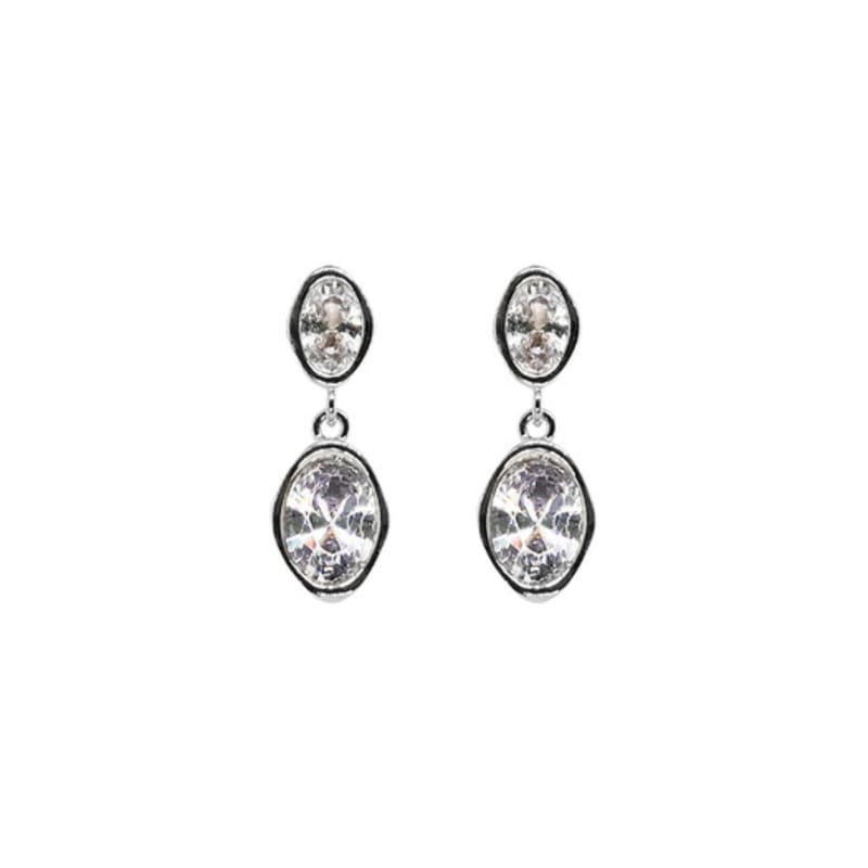 Shertz Vintage Crystal Drop Earrings (14k)
