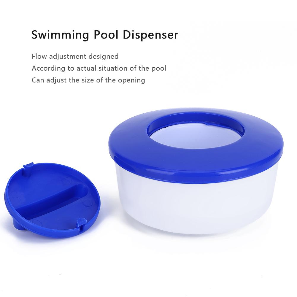 PVC Strong Structure 8 Inch Folding Swimming Pool Chemical Floating Automatic Cleaning Dispenser Spa Accessory
