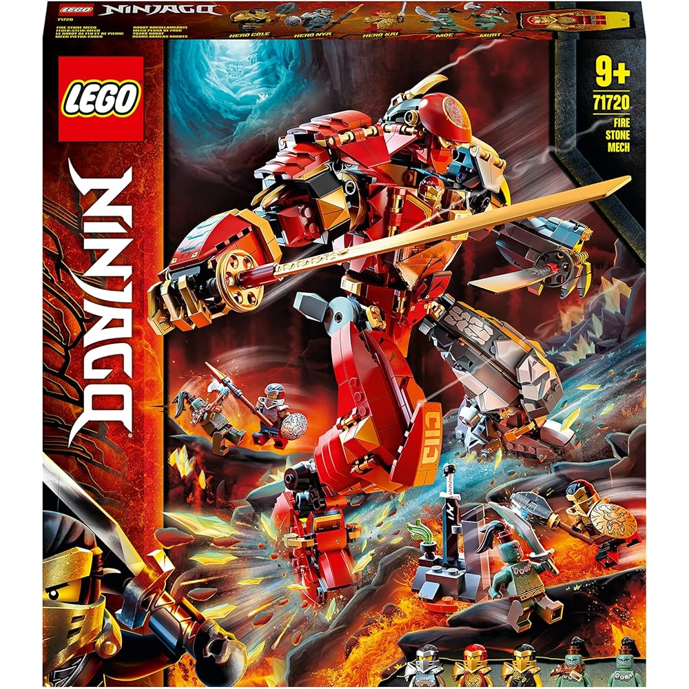 LEGO Ninjago Giant Mech Firestone 71720 Building Set with Action Figures and Accessories