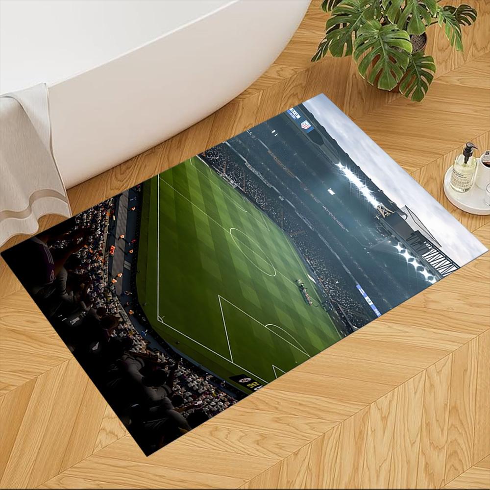 Soccer Stadium Night Match Portable Floor Mat Soft Plush Non-slip Bottom All-season Home Use Minimalist Modern Style Wedding Party Gift