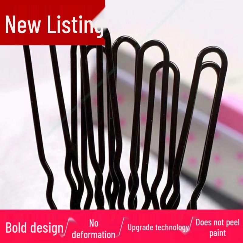 Bold U-Shape Updo Hairpin – Black Hair Accessory for Women