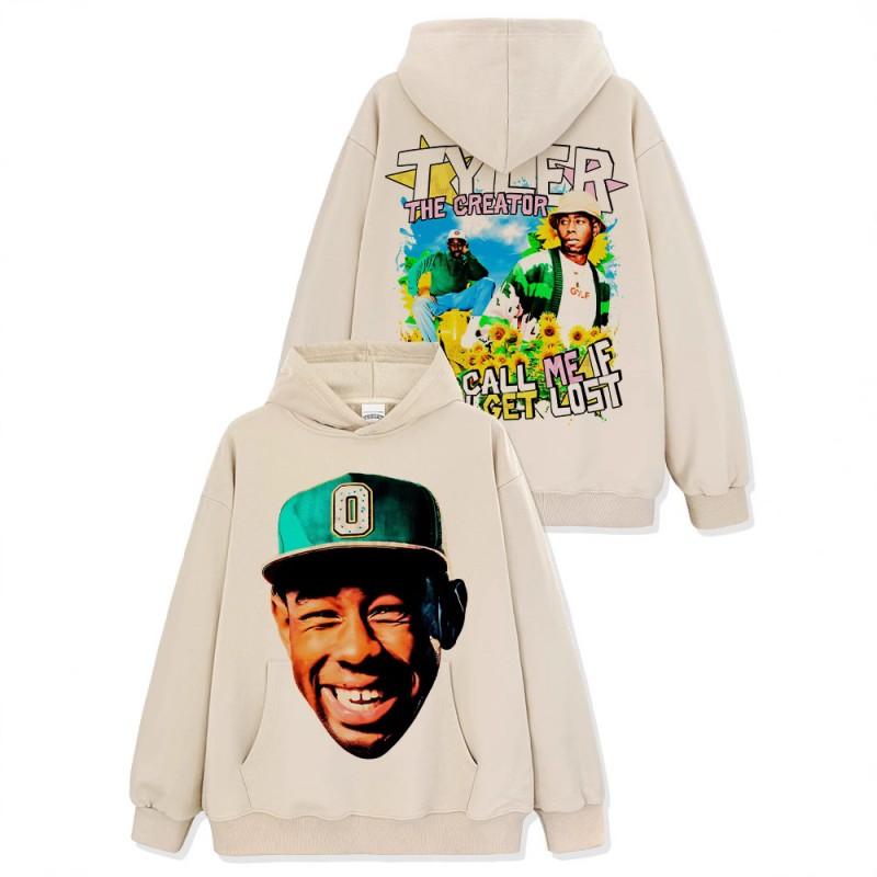 Tyler Creator Graphic Print Oversized T-Shirt Hoodie Sweatshirt Men Streetwear Casual Wear 2025