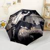 Elvis Customize Text Umbrella Compact Travel Automatic Umbrella Compact 8-Rib Lightweight Lightweight Travel Essential Fashion Lovers
