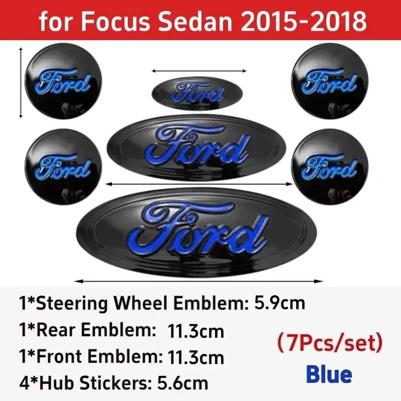 New 2026 Car Sticker Car Badge for Ford Focus Edge Explorer Escape Escape ST Kuga Mondeo Taurus Equator Steering Wheel Sticker F
