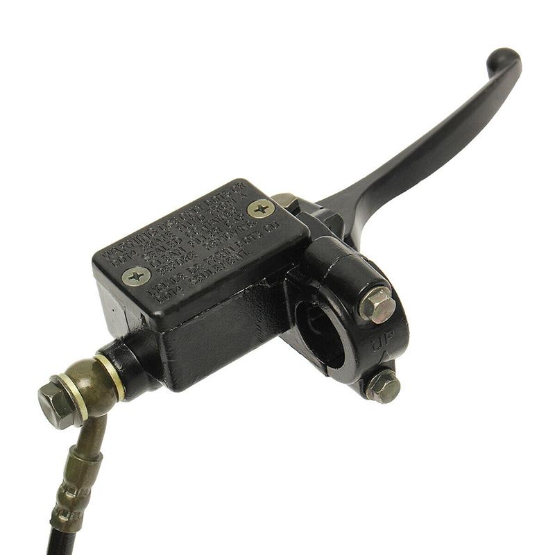 Front Rear Hydraulic Brake Master Cylinder Caliper Assembly Set for 50cc 110cc 125cc Pit Dirt Bike Motorcycle ATV Motorbike Scooter Performance Parts
