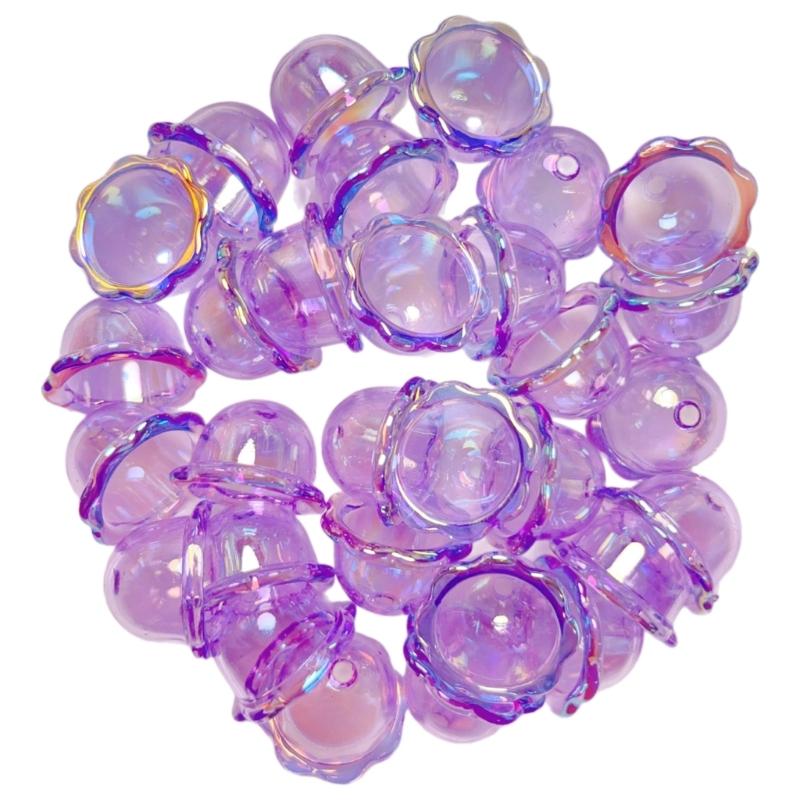 Sturdy Acrylics Winds Chimes Beads Portable Accessory for Craft Jewelry Making Clear 3D Charm Bead Accessories