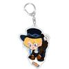 for OPTCG Card Keychain Luffy Chopper Jinbe Backpack Pendant Anime Game Fans Gift Recycled Acrylic Decoration Rare Card Toy