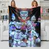 Horror F-Five N-Nights F-Freddy Flannel Blanket Soft Bedding Sofa Cover Home Decor Gift for Teenagers Boys Girls Children