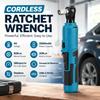 3/8" Cordless Electric Ratchet Wrench 20N.m Variable Speed USB-C Rechargeable Forward Reverse for Auto Repair Home DIY