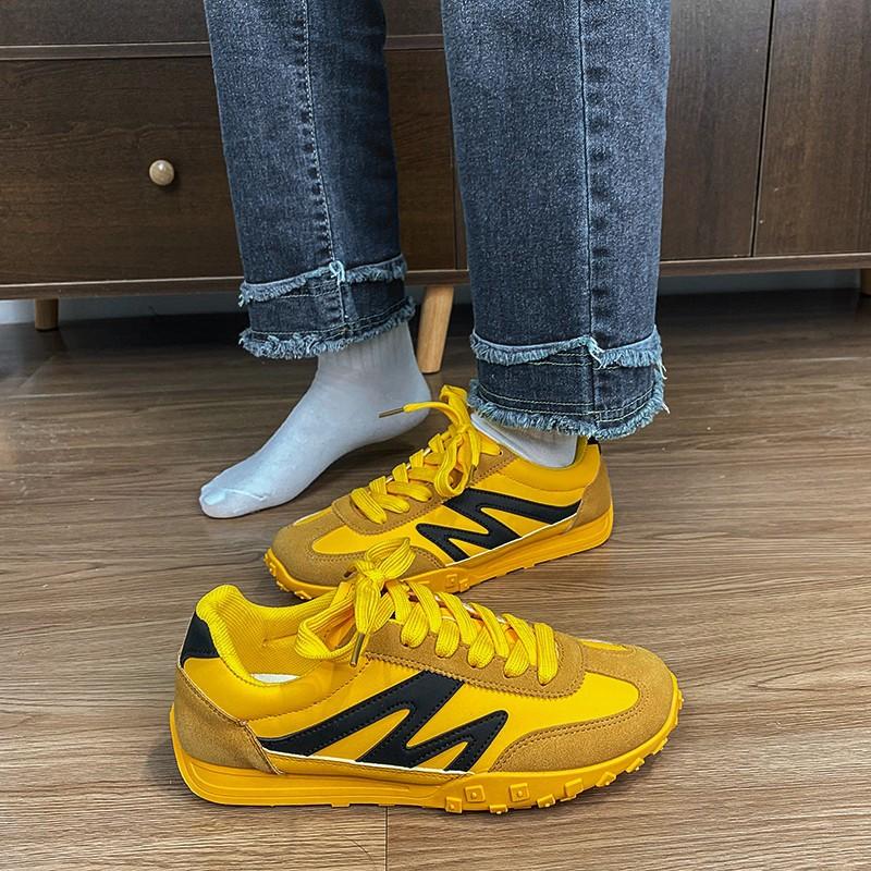 

МОДНАЯ ОБУВЬ, мужские дышащие спортивные кроссовки, спортивные кроссовки для бега, уличные женские теннисные кроссовки для тренажерного зала 35 жёлтый