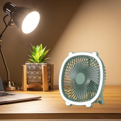 Desktop Fan Portable Adjustable Wall Mounted Table Lamp Rechargeable Mini