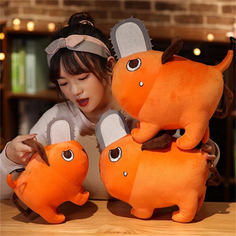 10/25/40cm Pochita Plush Chainsaw Chain Saw Man Cosplay Standing Orange Dog Stuffed Doll Japan Anime Stranger Plushie Kids Gift