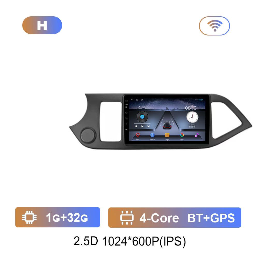 

Автомобильный видео мультимедийный плеер DSP Стерео для KIA PICANTO Morning 2011 - 2017 Система Android GPS Навигация WiFi IPS Экран 4G Bluetooth