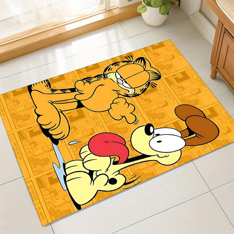 Garfield Odie'S Playful Moment Carpet For Playroom Bedroom Living Room Sofa Home Decorkids Game Area Rug Nonslip Floor Mat
