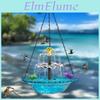 Bird Feeder And Bird Bath Hanging Decor With Automatic Feed System For Garden And Balcony