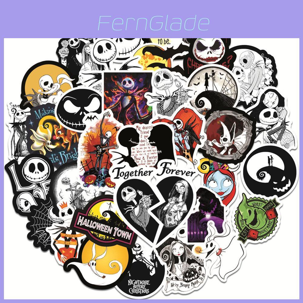 Vibrant The Nightmare Before Christmas Stickers Set For Laptops And Luggage