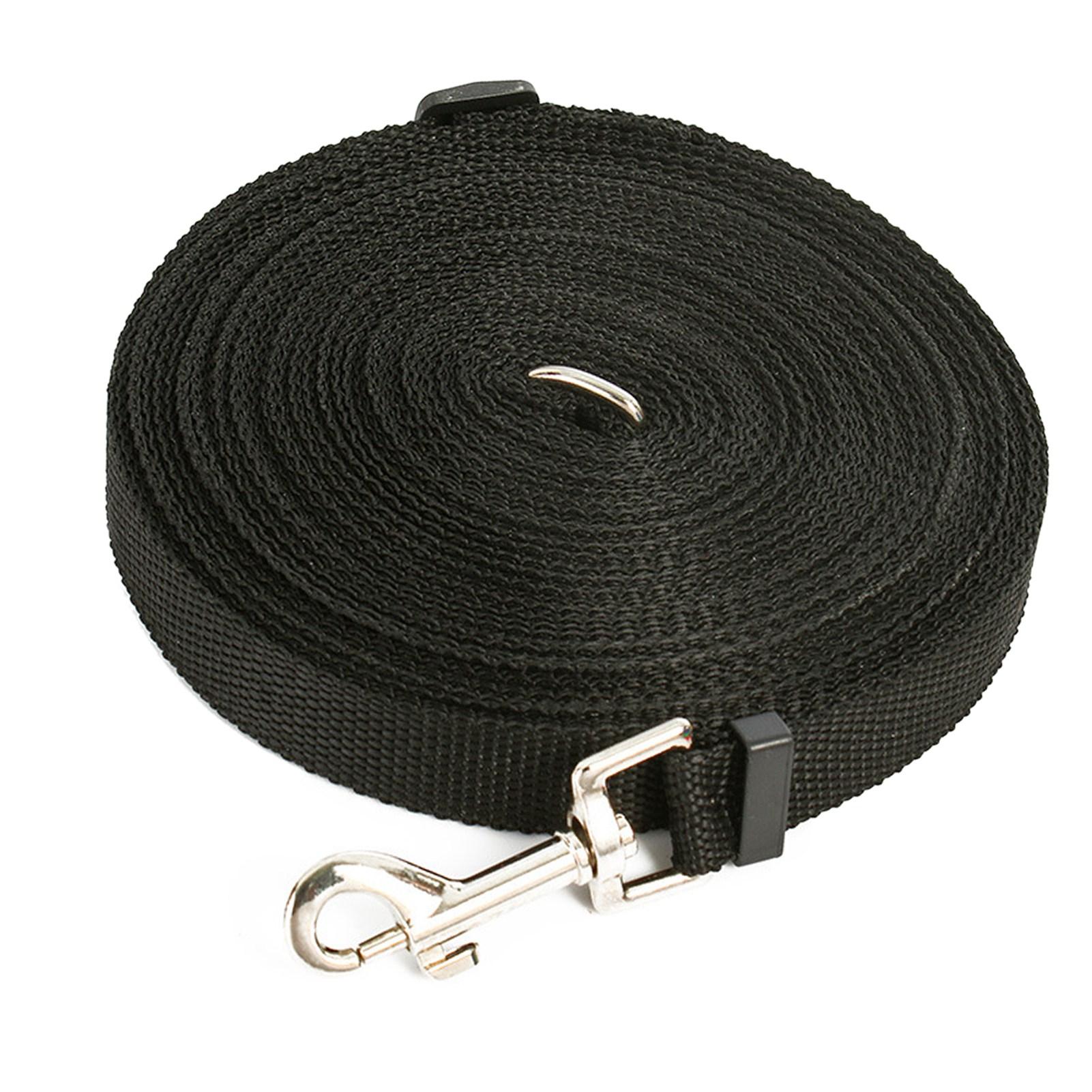 Dog Long Leash 32.8ft Adjustable Portable Dog Training Leash for Large Dogs Hiking Camping Training Swimming Black чёрный