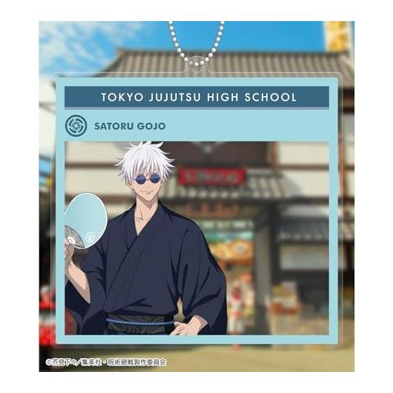Jujutsu Kaisen TV Anime "Hidden Inventory / Premature Death" Satoru Gojo Hanayashiki Collaboration Yukata Ver. Photo Frame Style BIG Acrylic Keychain