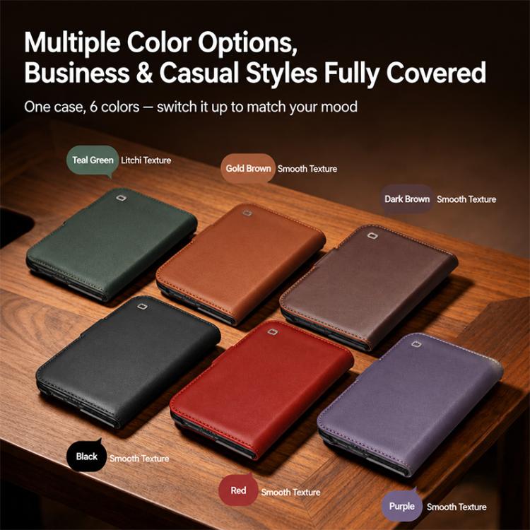 QIALINO Classics 3rd Genuine Leather Phone Case