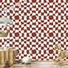 Wallpaper Free checkerboard red, red background 50x1000