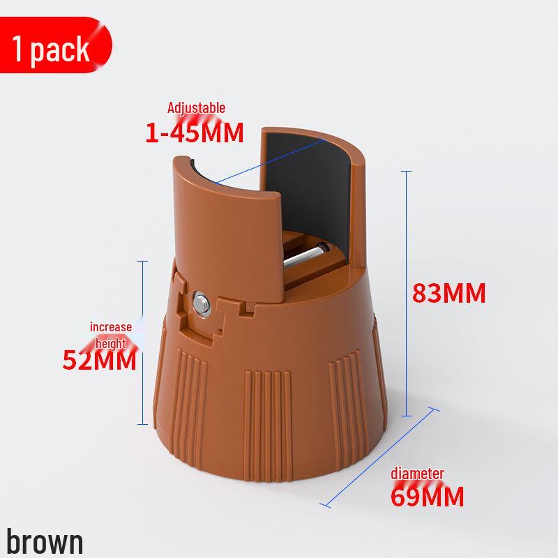 Adjustable Furniture Leg Pads for Height Elevation: Bed, Sofa, Coffee Table Supports