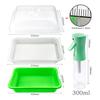 Seedling Trays Germination Box Kit Transparent Cover Nursery Seedling Greenhouse Indoor Garden Growth Pots Spray Bottle Humidity