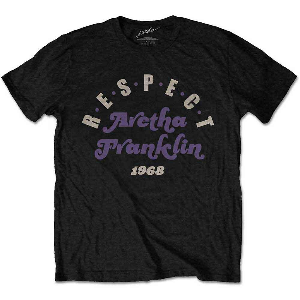 Aretha Franklin Respect T-Shirt Black New Unisex T-Shirt S