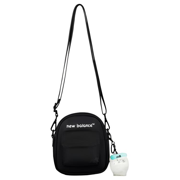 New New Balance NB Fabric Crossbody Bag Trumpets Unisex Black LAB52404-BK